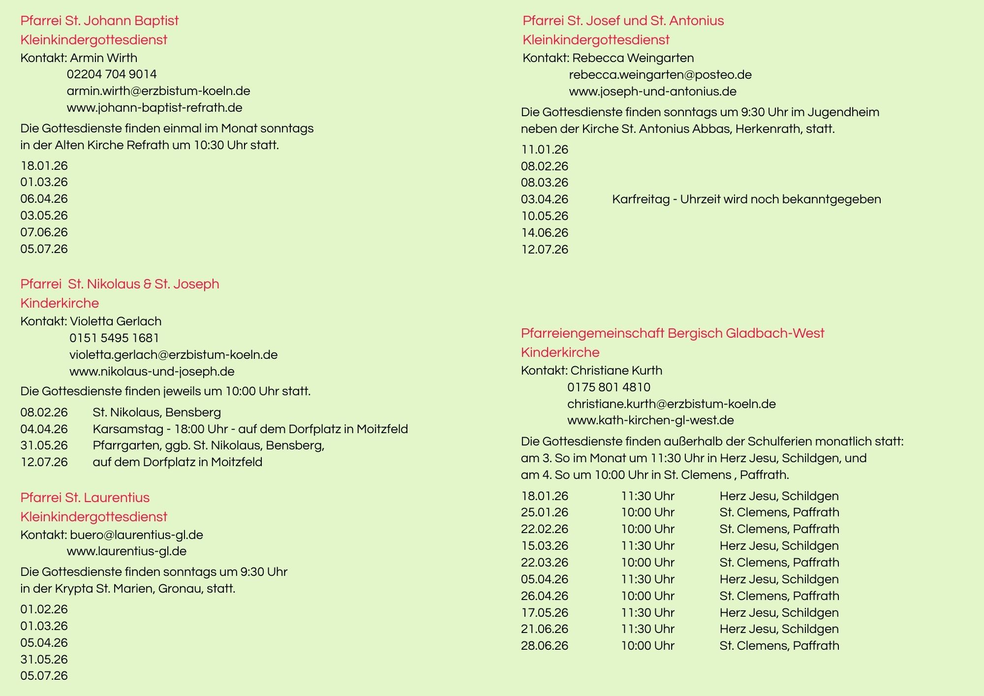 Flyer Kinderkirche PE 1 2026