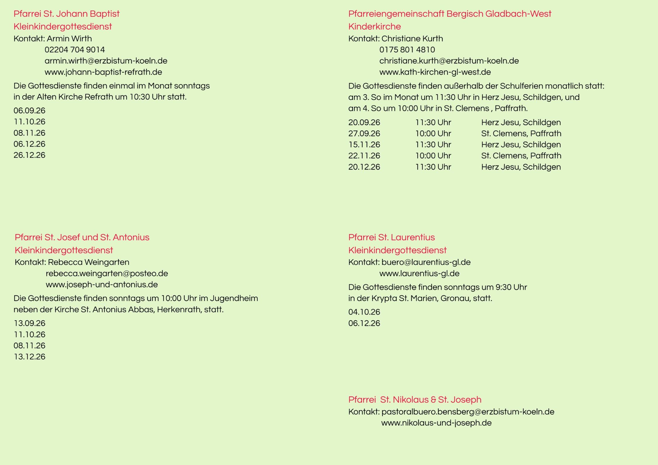 Flyer Kinderkirche PE 2 2026