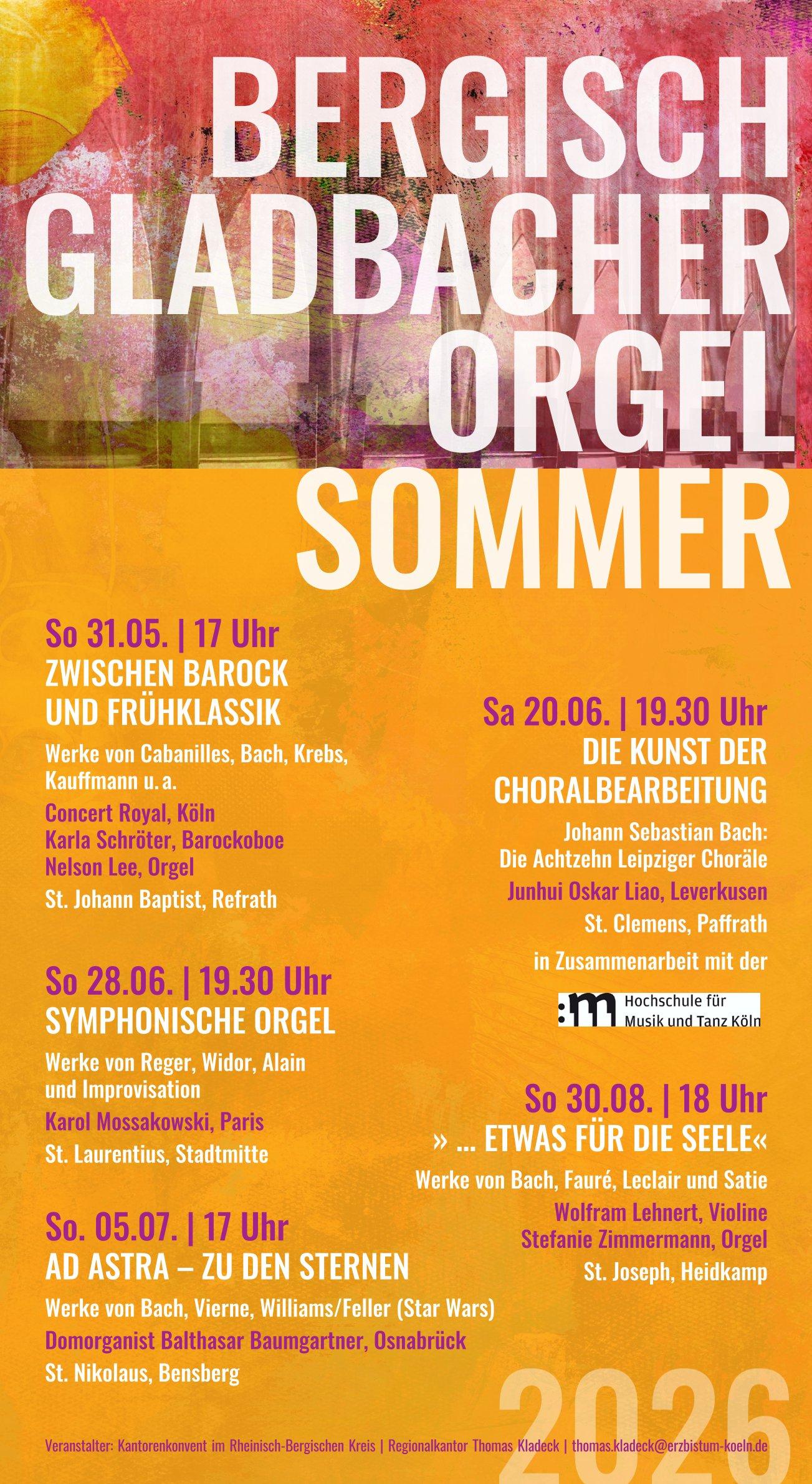 Orgelsommer 2026